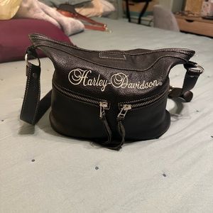 Harley Davidson leather crossbody bag